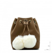 UGG Aaliyah Bucket Crossbody Pom Chestnut