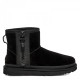 UGG Classic Mini Zipper Tape Logo Black