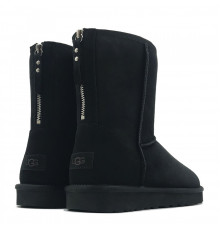 UGG Mens Classic Short Zip II Black