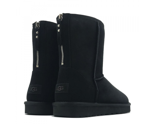 UGG Mens Classic Short Zip II Black