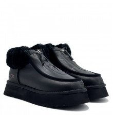 UGG Funkette Platform Leather Black
