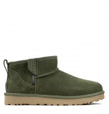 UGG Mens Classic Ultra Mini Zip Boot Khaki