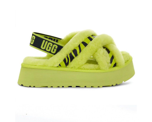 UGG Disco Cross Slide Animalia Key Lime