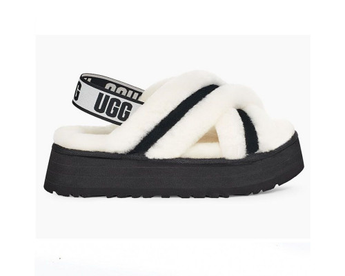 UGG Disco Cross Slide White
