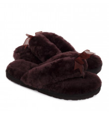 UGG Fluff Flip Flop II Chocolate