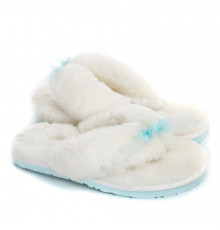 UGG Fluff Flip Flop II White