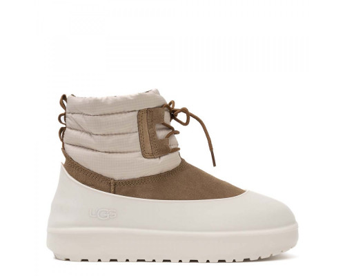 UGG Classic Mini Lace-Up Weather Chestnut Whitecap