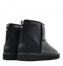 UGG Mens Classic Mini Zip Metallic Black