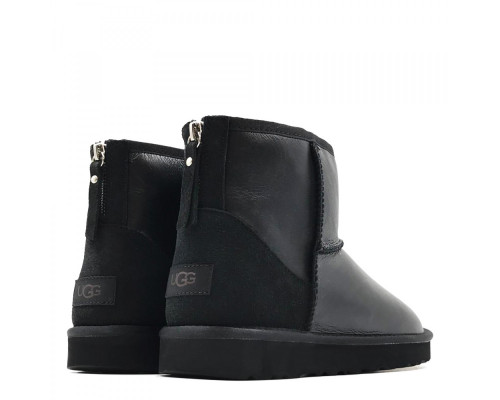 UGG Mens Classic Mini Zip Metallic Black