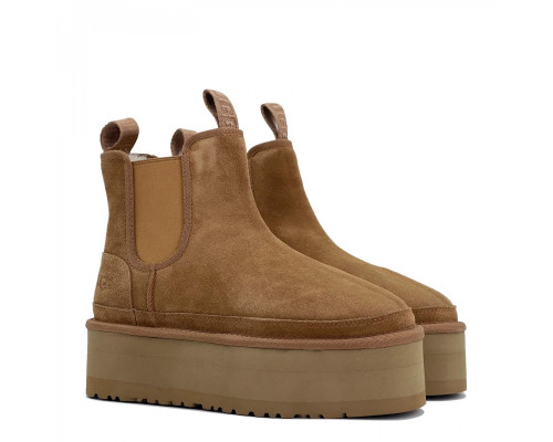 UGG Neumel Platform Chelsea Chestnut