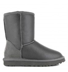 UGG Classic Short Metallic Grey