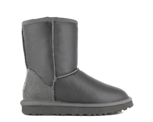 UGG Classic Short Metallic Grey