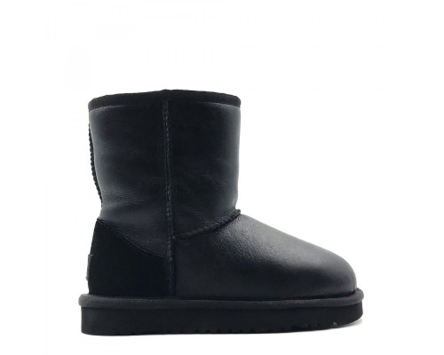 UGG Kids Classic Short Metallic Black