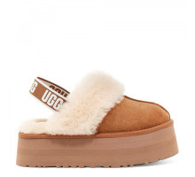 UGG Funkette Suede Platform Chestnut