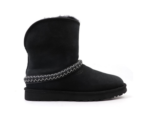 UGG Classic Short Crescent Black