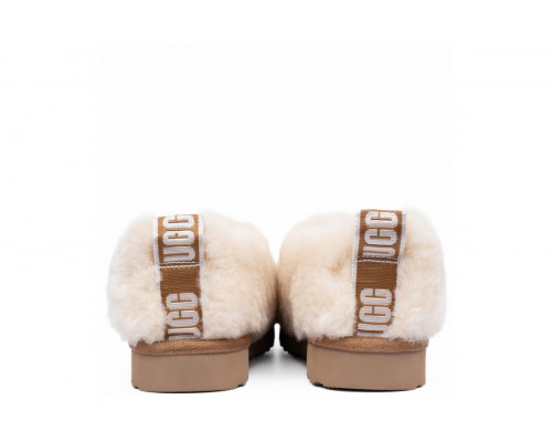 Ugg Hailey Fluff Slippers Natural