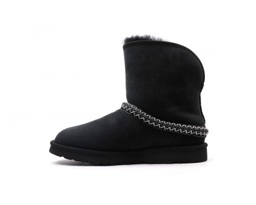 UGG Classic Short Crescent Black