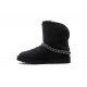 UGG Classic Short Crescent Black