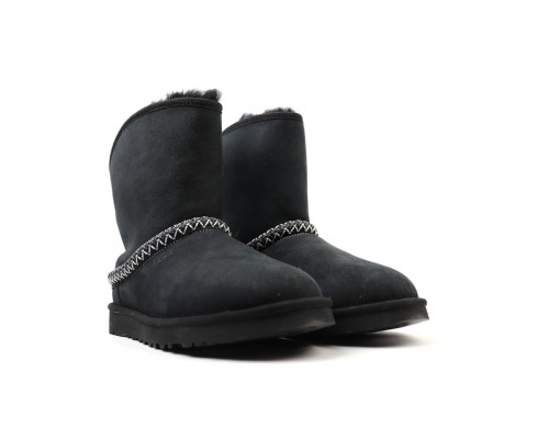 UGG Classic Short Crescent Black