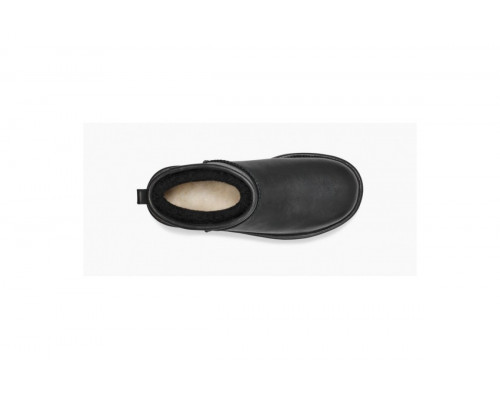 UGG Classic Ultra Mini Platform Black Leather