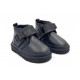UGG Kids Neumel Snapback Leather Black