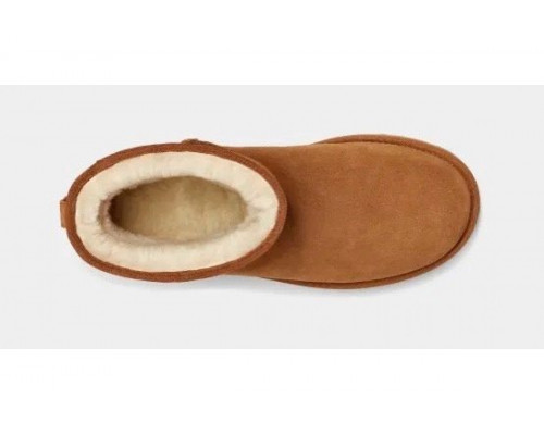 UGG Mens Classic Mini Deco Suede Boot Chestnut