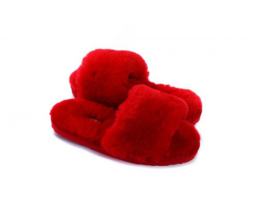 UGG Fluff Slide Slippers Red