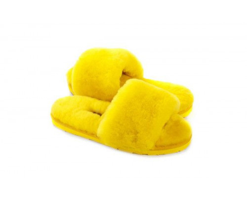 UGG Fluff Slide Slippers Yellow