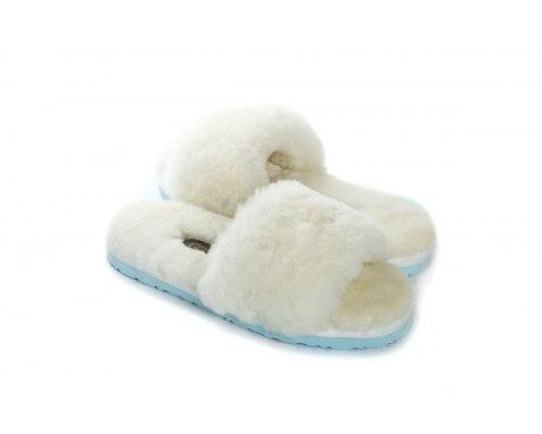 UGG Fluff Slide Slippers White