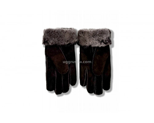 UGG Перчатки Замшевые Женские Коричневые