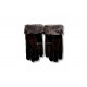 UGG Перчатки Замшевые Женские Коричневые