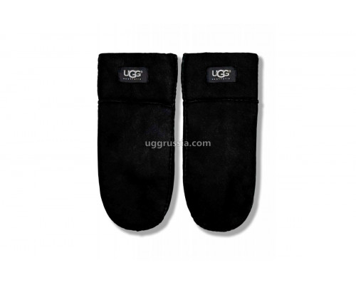 UGG Варежки Замшевые Мужские Черные