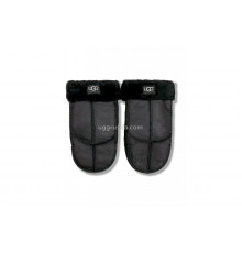 UGG Варежки Кожаные Мужские Черные