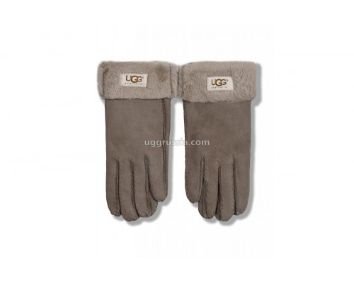 UGG Перчатки Замшевые Женские Серые
