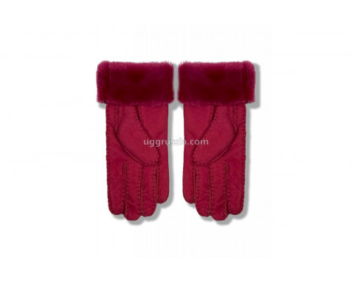 UGG Перчатки Замшевые Женские Розовые