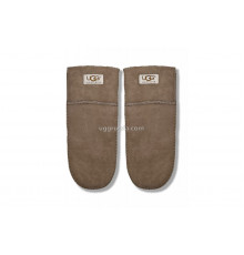 UGG Варежки Замшевые Женские Серые