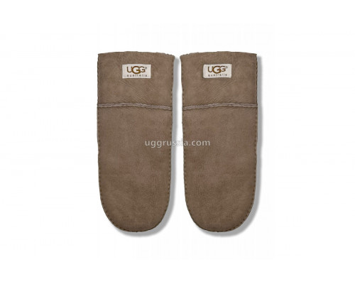 UGG Варежки Замшевые Женские Серые