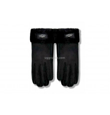 UGG Перчатки Замшевые Мужские Черные