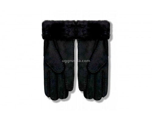 UGG Перчатки Замшевые Мужские Черные