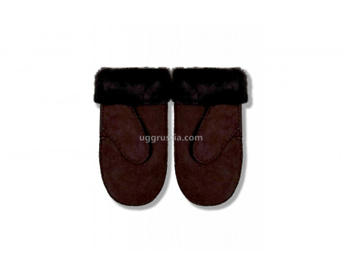 UGG Варежки Замшевые Женские Коричневые