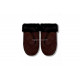 UGG Варежки Замшевые Женские Коричневые