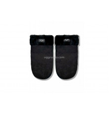 UGG Варежки Замшевые Женские Черные