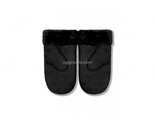 UGG Варежки Замшевые Женские Черные