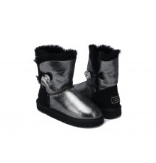 UGG Kids Bailey Button I Do Black