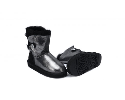 UGG Kids Bailey Button I Do Black