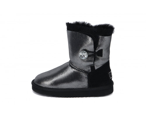 UGG Kids Bailey Button I Do Black