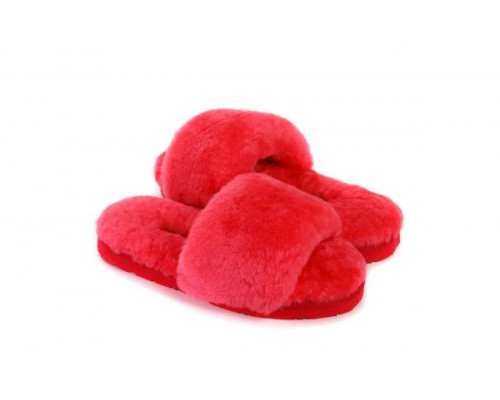 UGG Fluff Slide Slippers Watermelonred