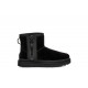 UGG Classic Mini Zipper Tape Logo Black
