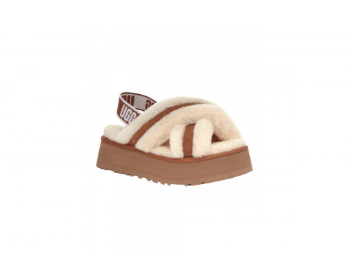 UGG Disco Cross Slide Chestnut