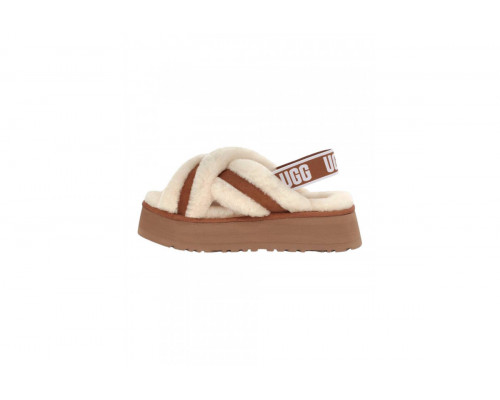 UGG Disco Cross Slide Chestnut